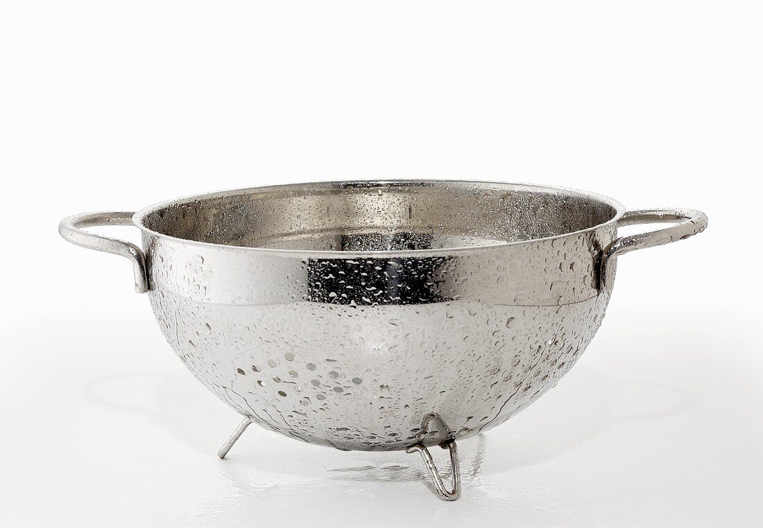 A dripping colander