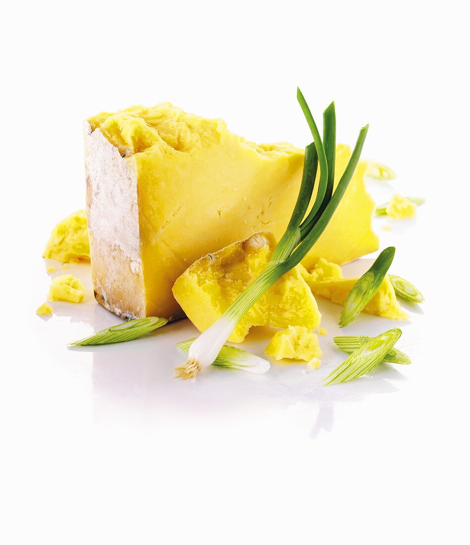 Cheddar and spring onions