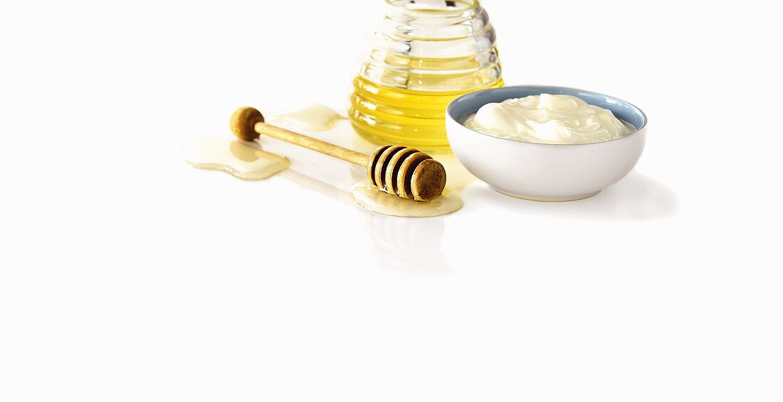 Honig und griechischer Joghurt