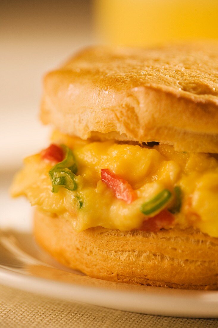 Egg and Veggie Breakfast Sandwich