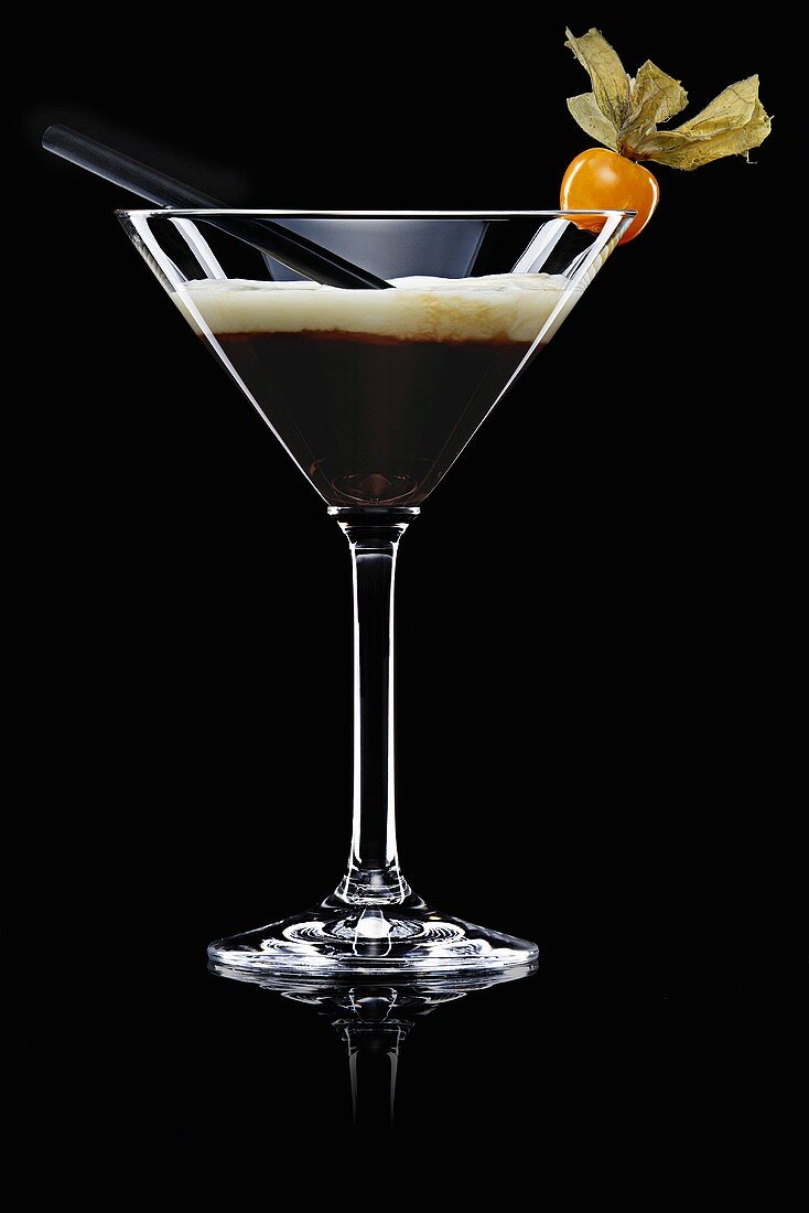 White Russian (Drink made with coffee liqueur, vodka & cream)