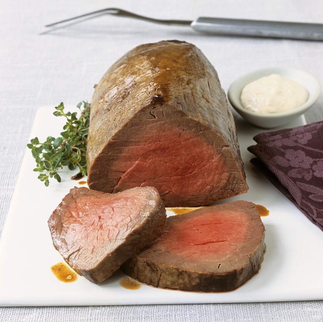 Beef fillet with horseradish