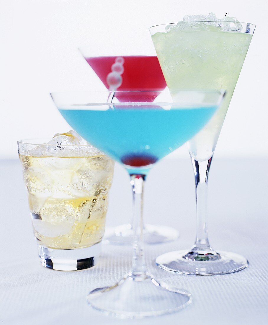 Four different cocktails