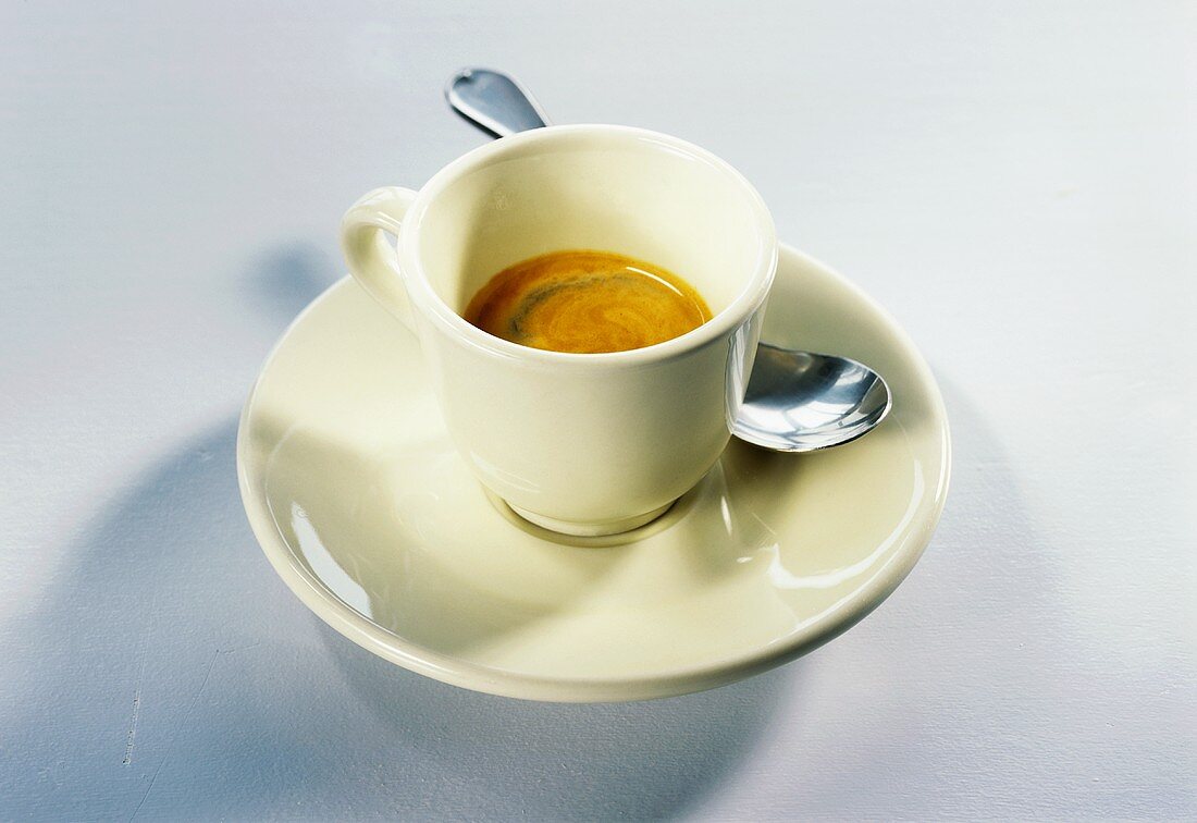 Eine Tasse Espresso