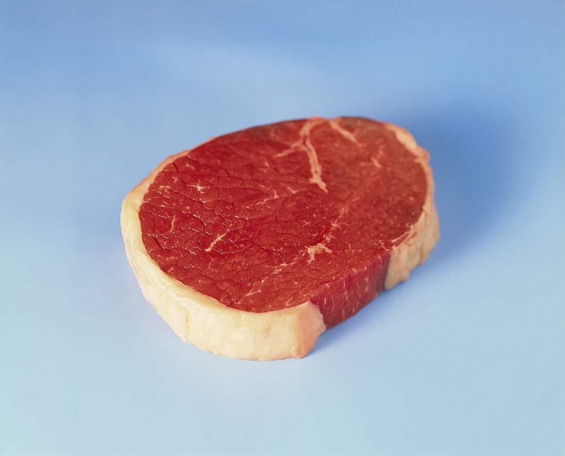 Beefsteak with a layer of fat