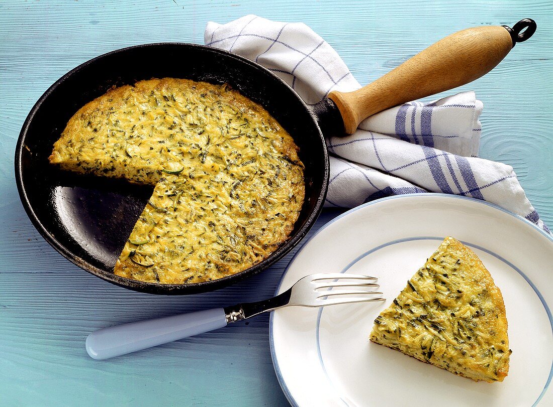 Zucchini-Eierkuchen-Pfanne