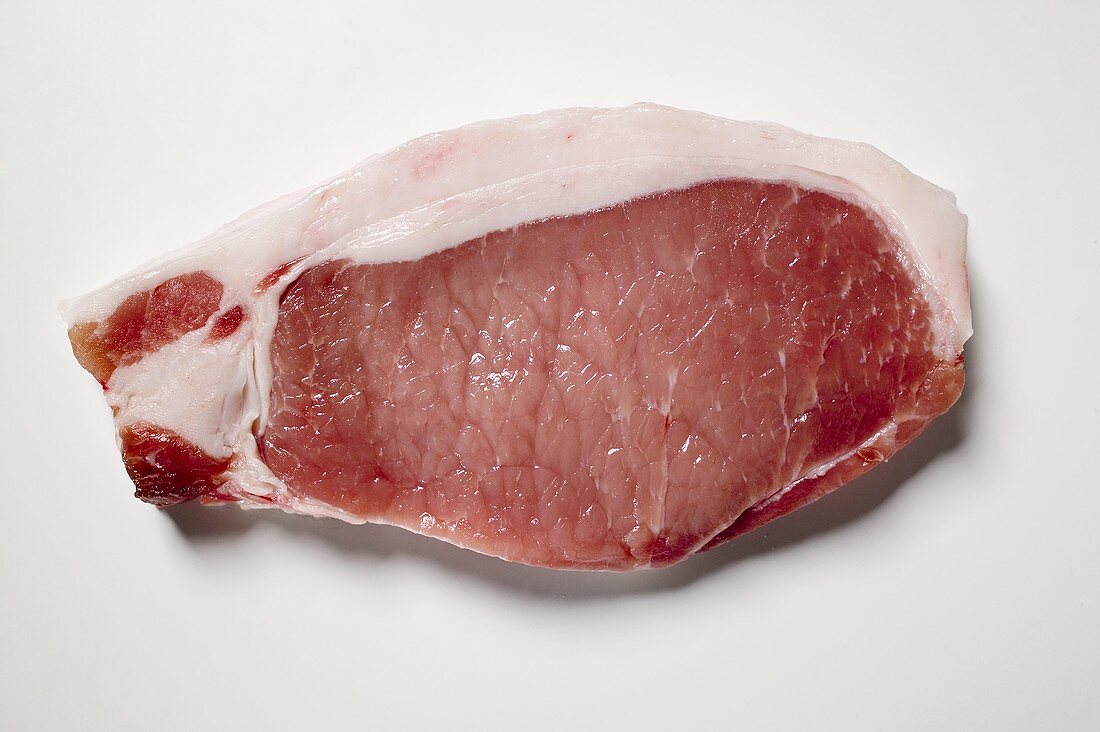 Raw boneless pork chop