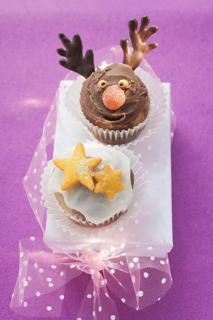 Christmassy chocolate muffins