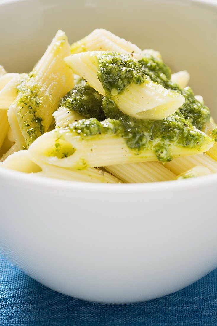 Penne with pesto