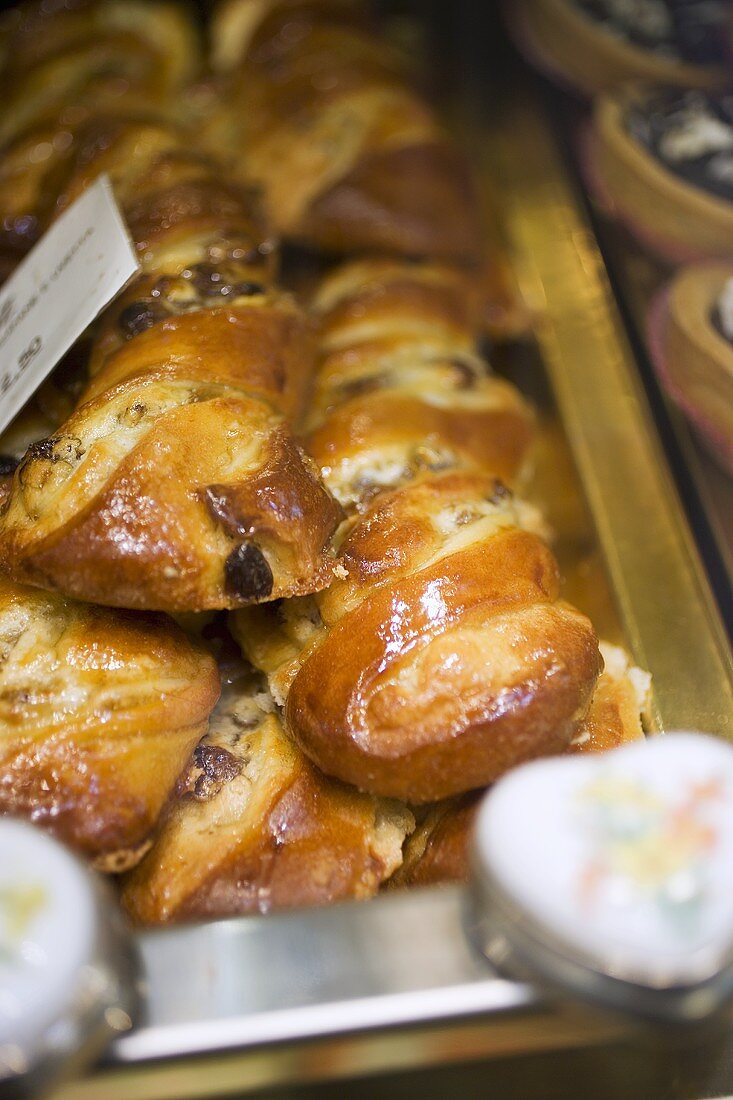 Süsses Hefegebäck aus Italien auf dem Markt