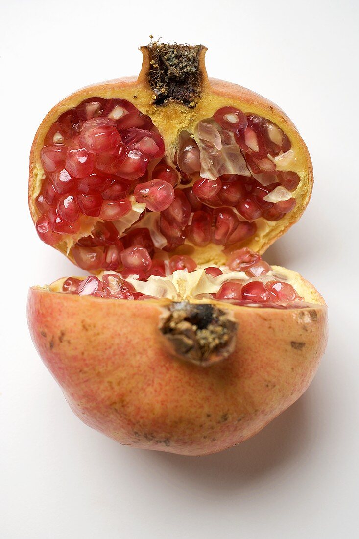 Pomegranate, halved