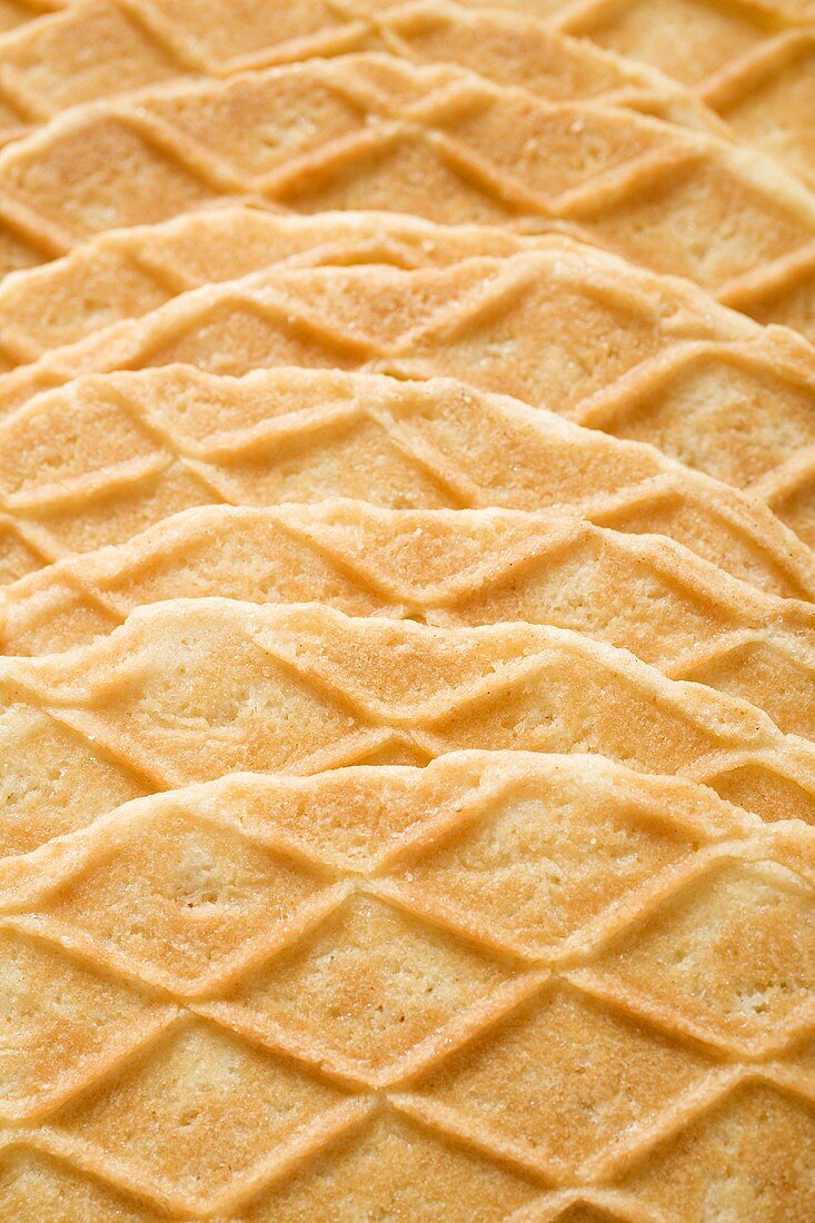 Ice cream wafers (close-up)