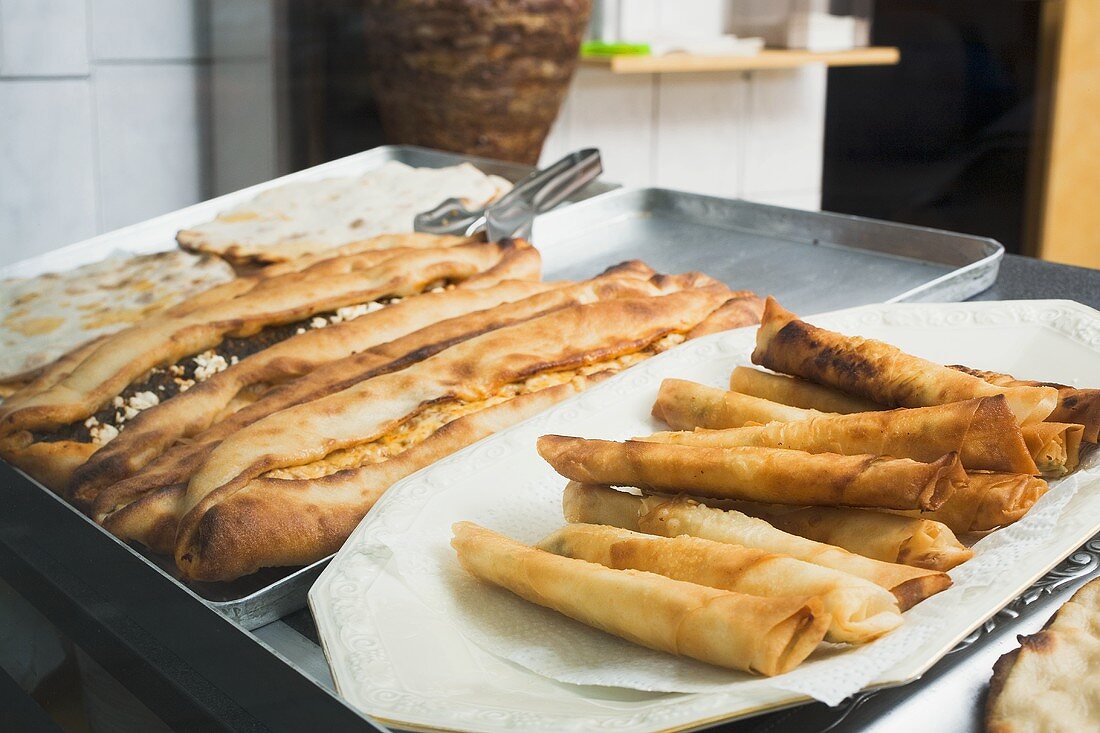 Turkish specialities in a snack bar