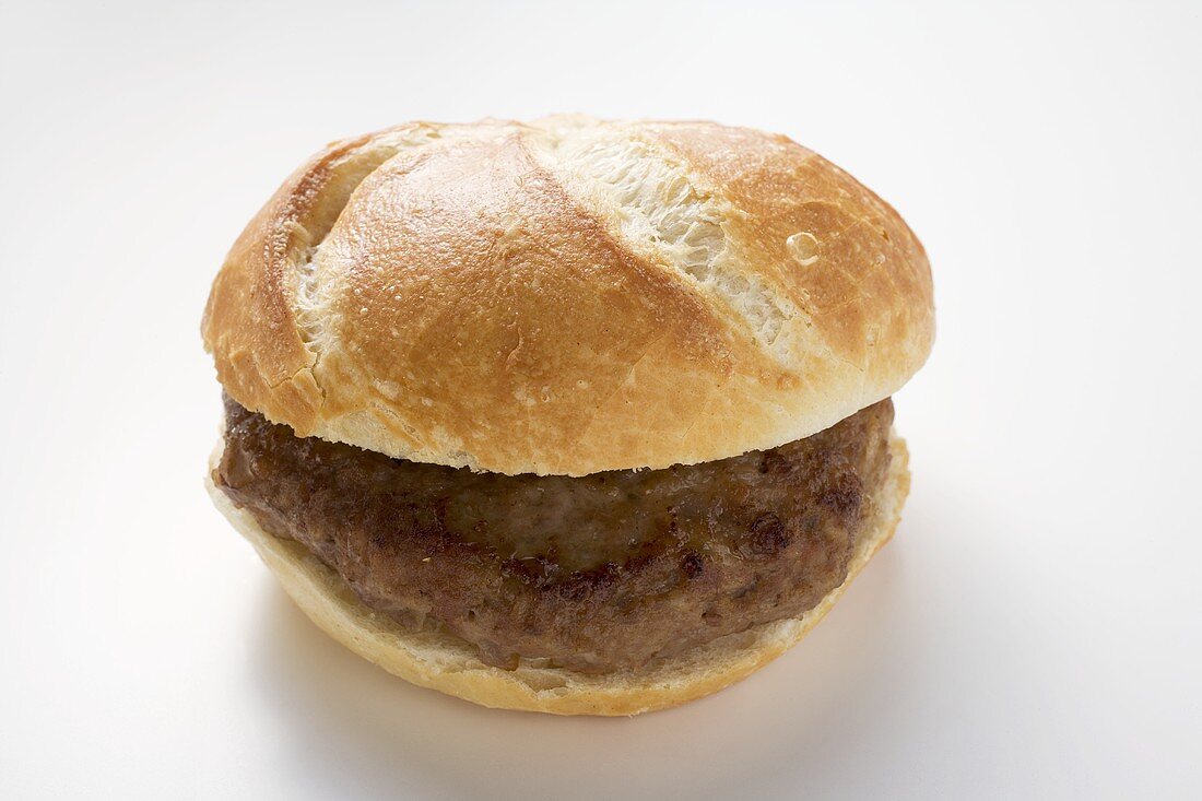 Burger in a bread roll