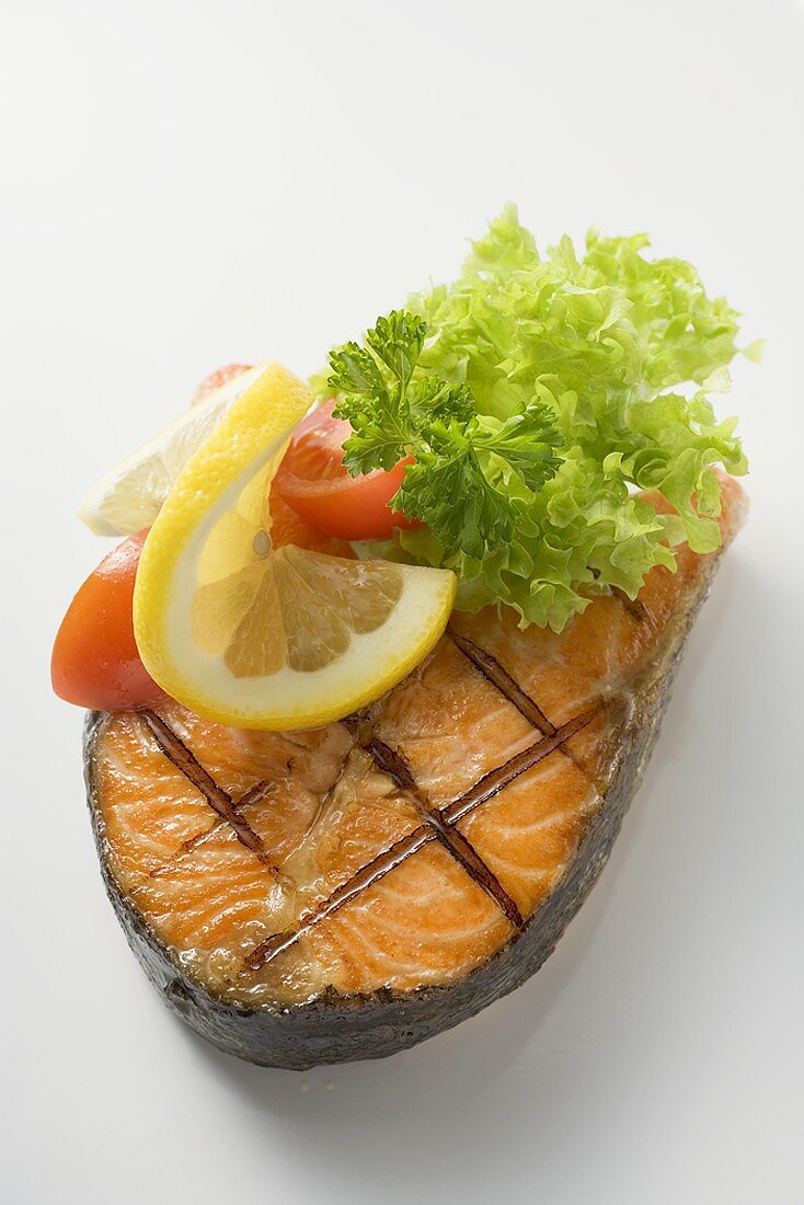 Grilled salmon cutlet