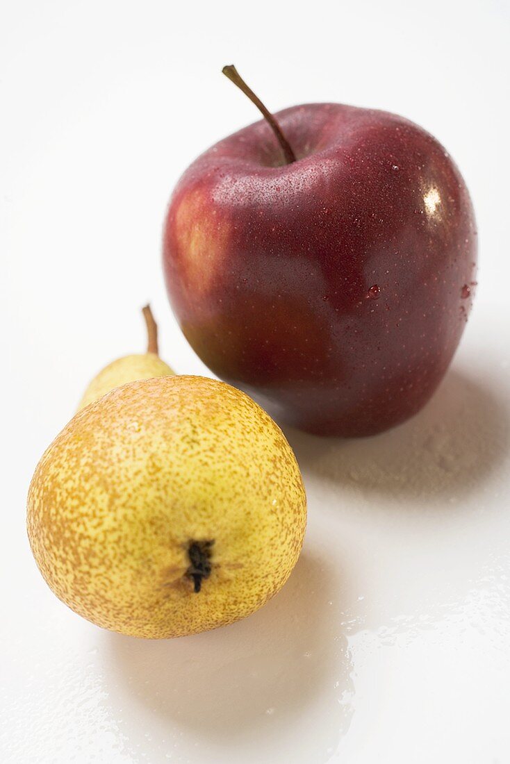 Red apple and pear