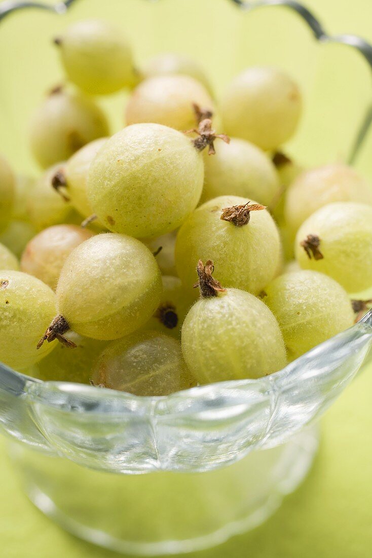 Gooseberries in glass