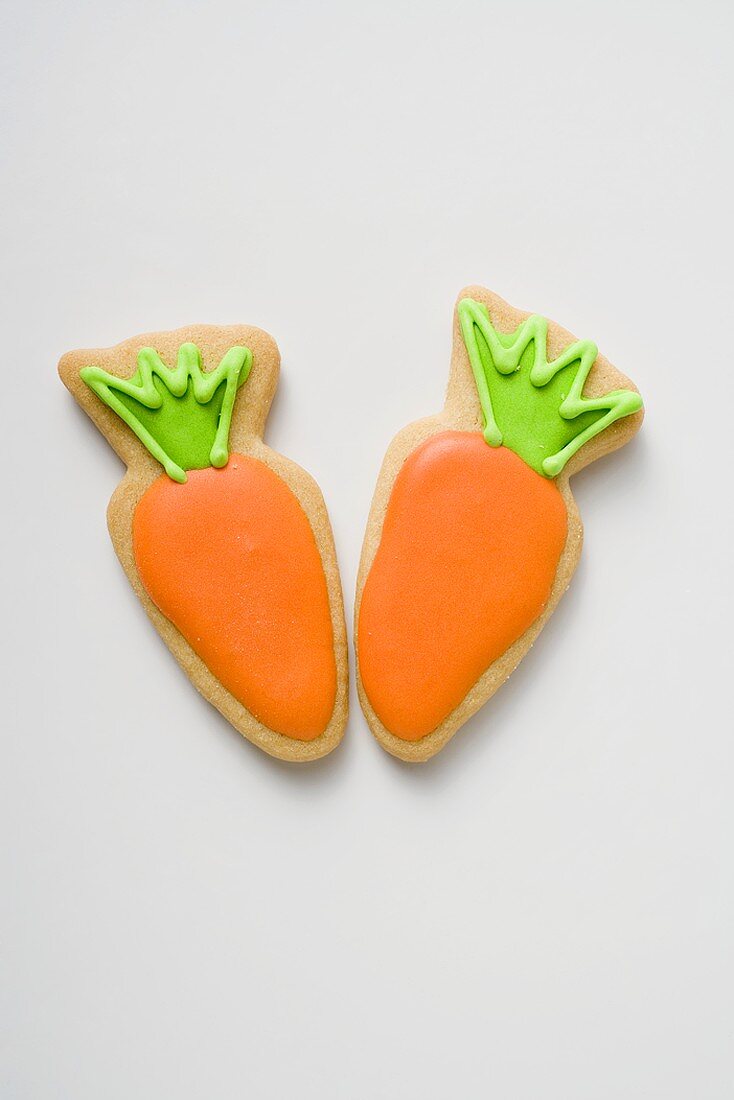 Two Easter biscuits (carrots)