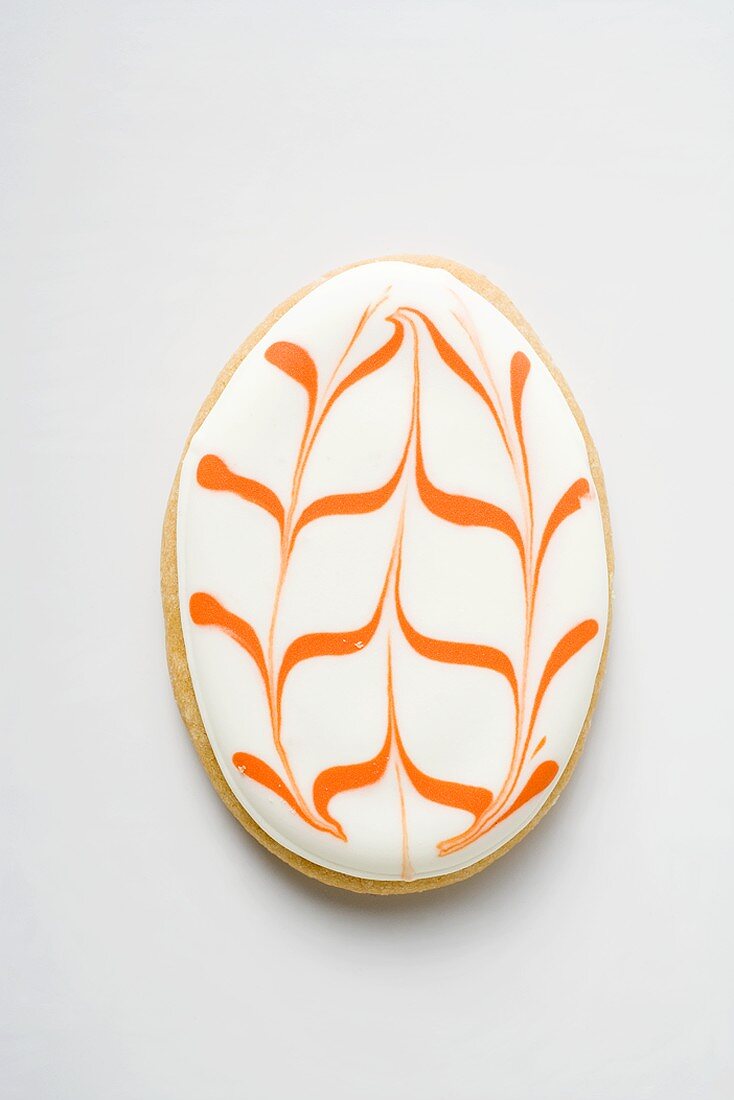 Egg-shaped Easter biscuit