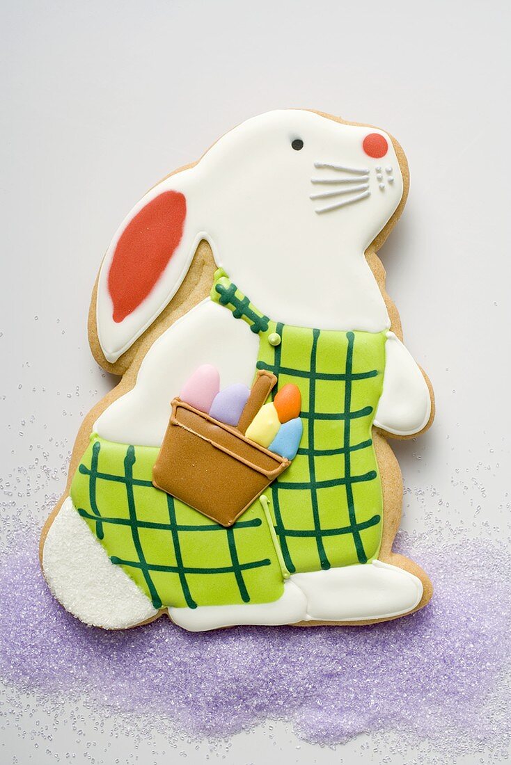 Easter biscuit (Easter Bunny) on sugar