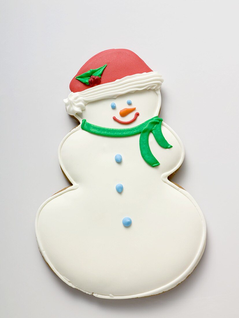 Snowman biscuit