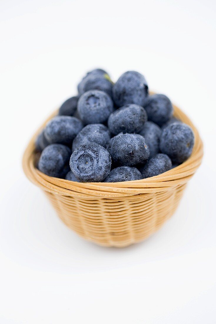 Blueberries in basket