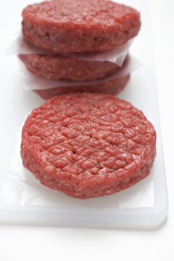 Raw burgers