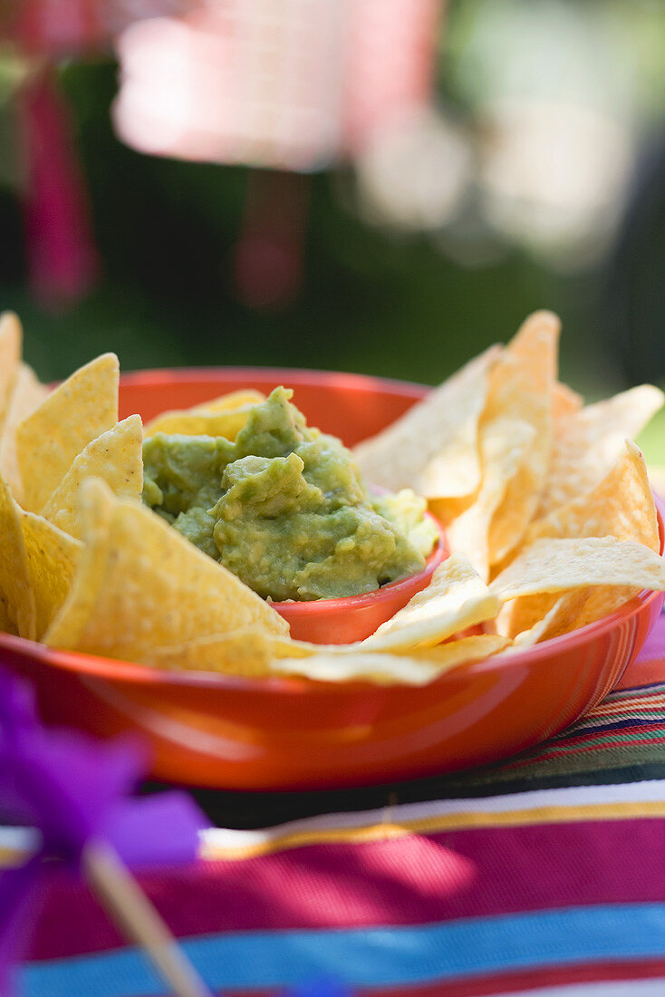 Guacamole mit Tortillachips