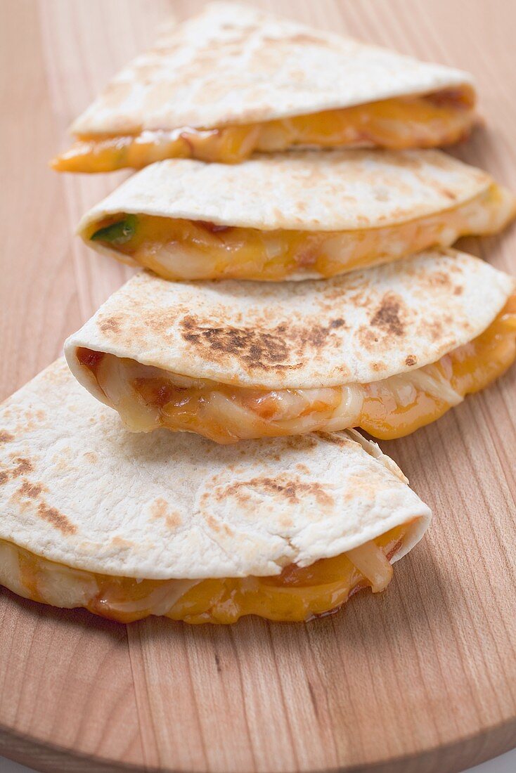 Tortillas with cheese filling