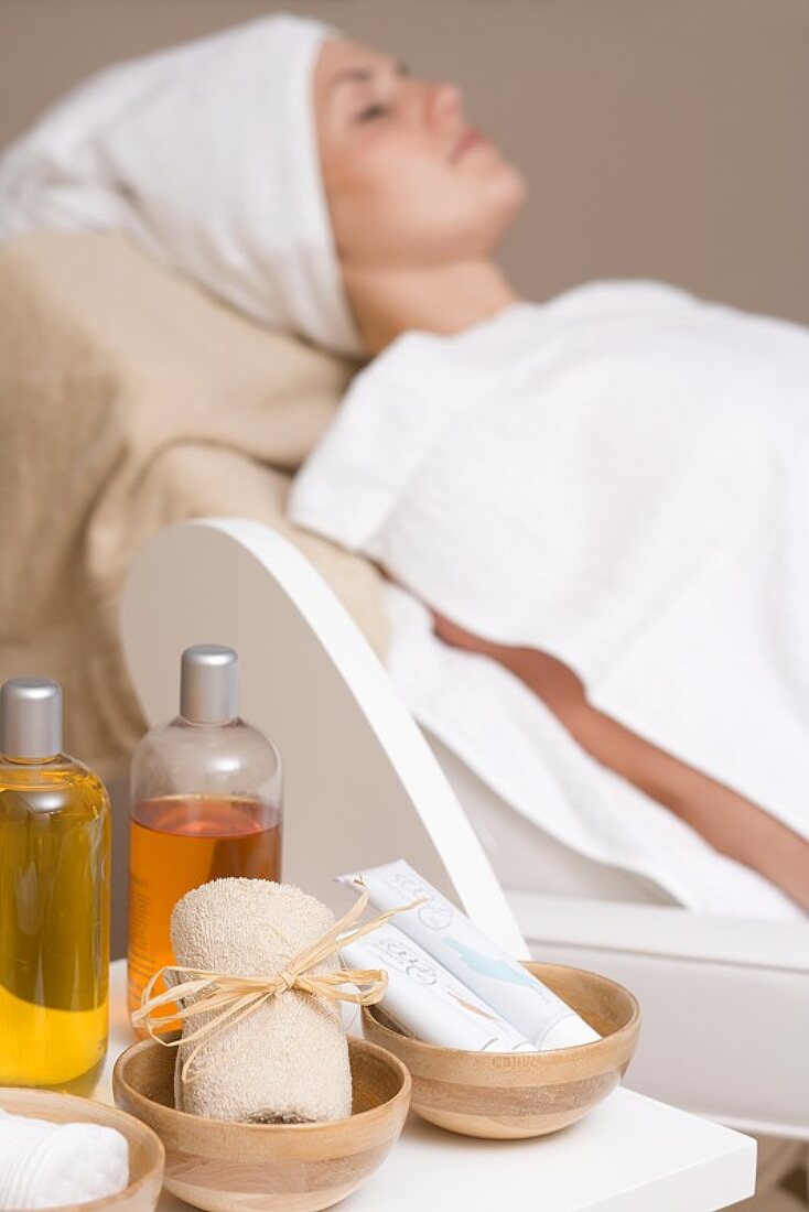 Woman having beauty treatment