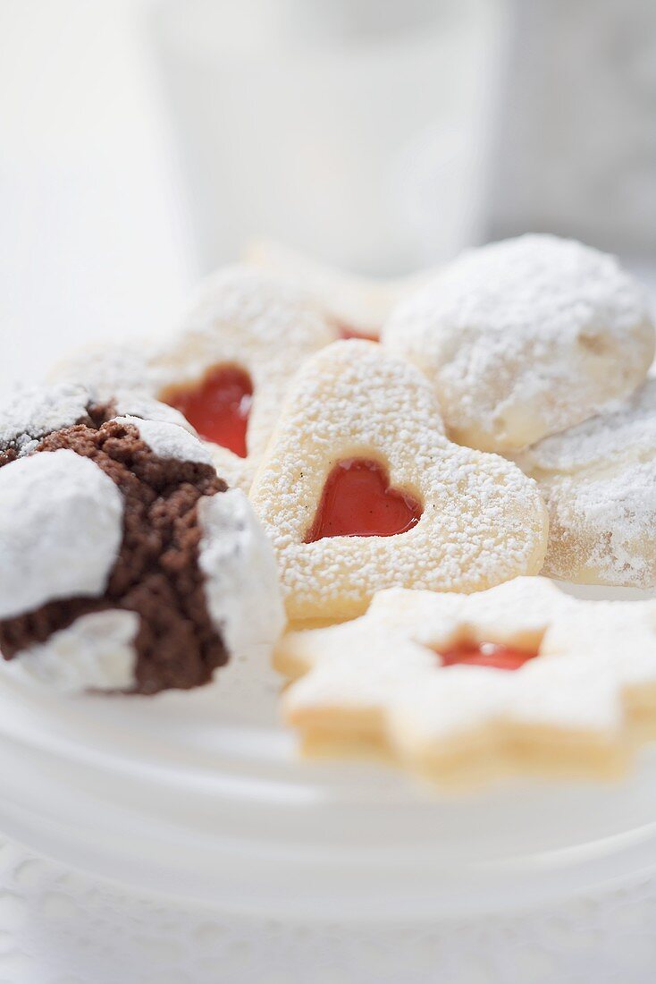 Verschiedene Weihnachtsplätzchen