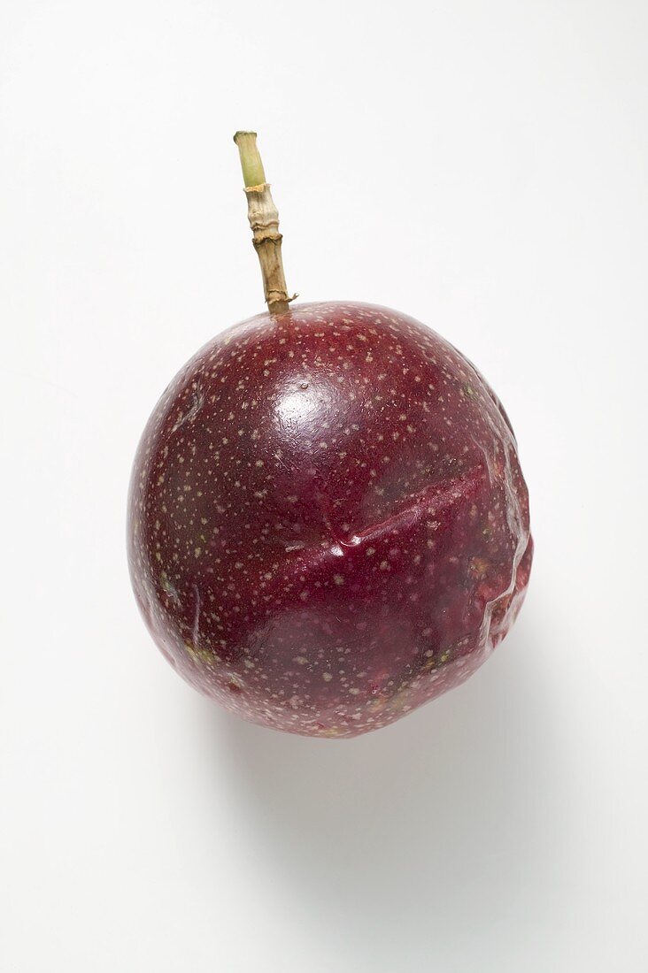 A purple passion fruit