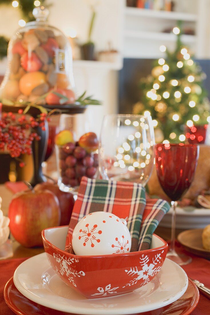 Christmas place-setting