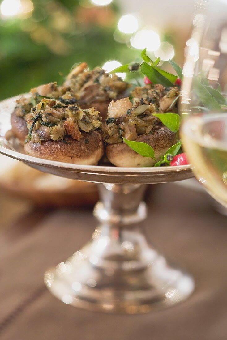 Stuffed mushrooms (Christmas)