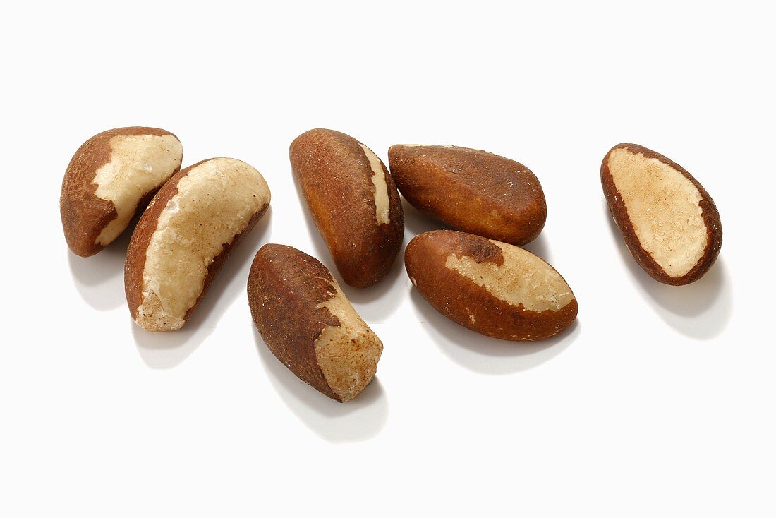 Several Brazil nuts