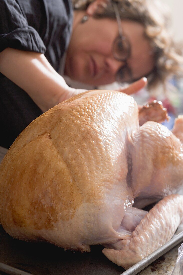 Stuffing turkey