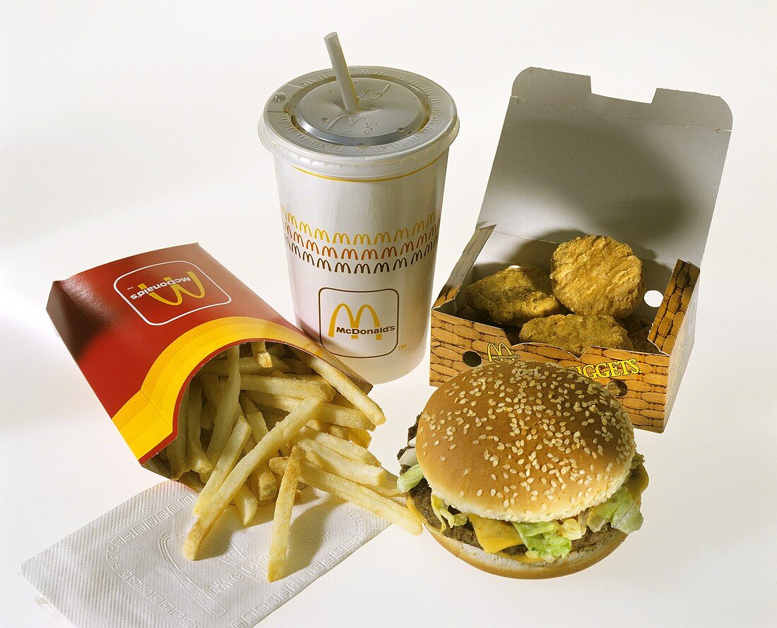 Menü von McDonald's