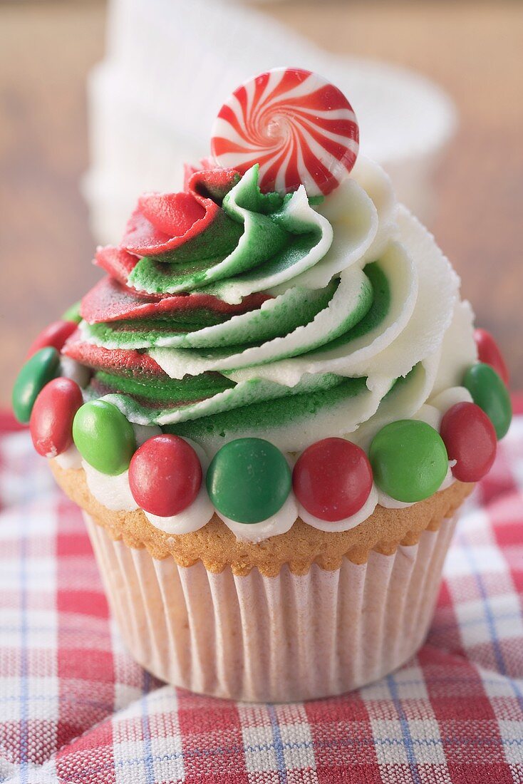 Cupcake für Weihnachten