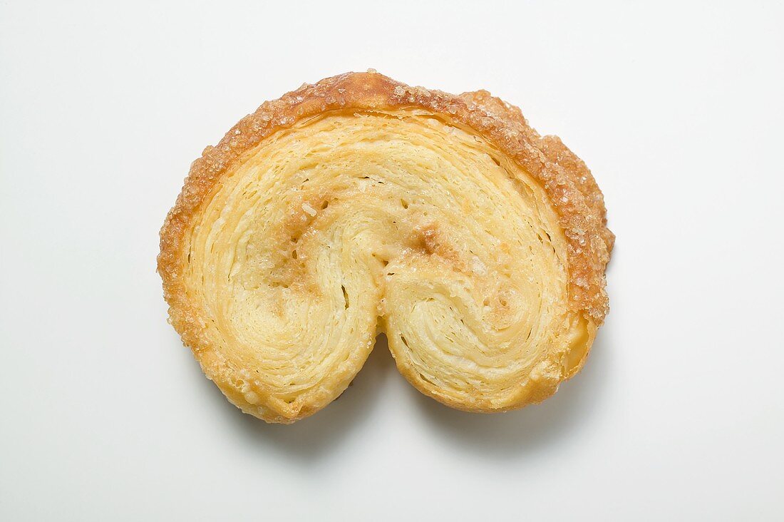 A palmier (puff pastry biscuit)