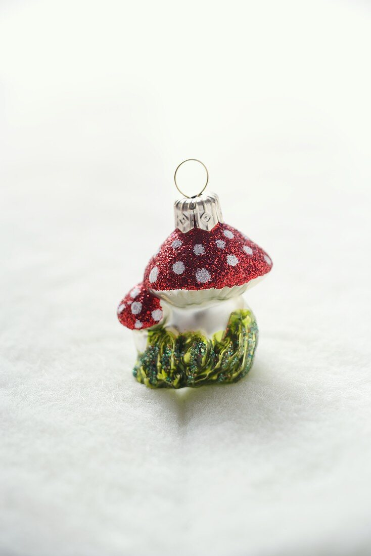 Christmas tree ornament (fly agaric toadstool)