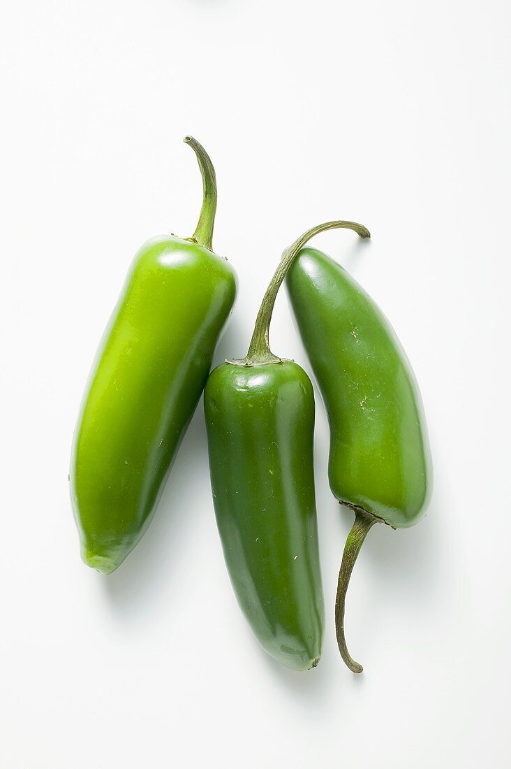 Three green chillies