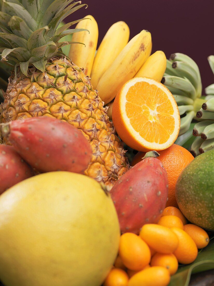 Exotic fruit still life (detail)