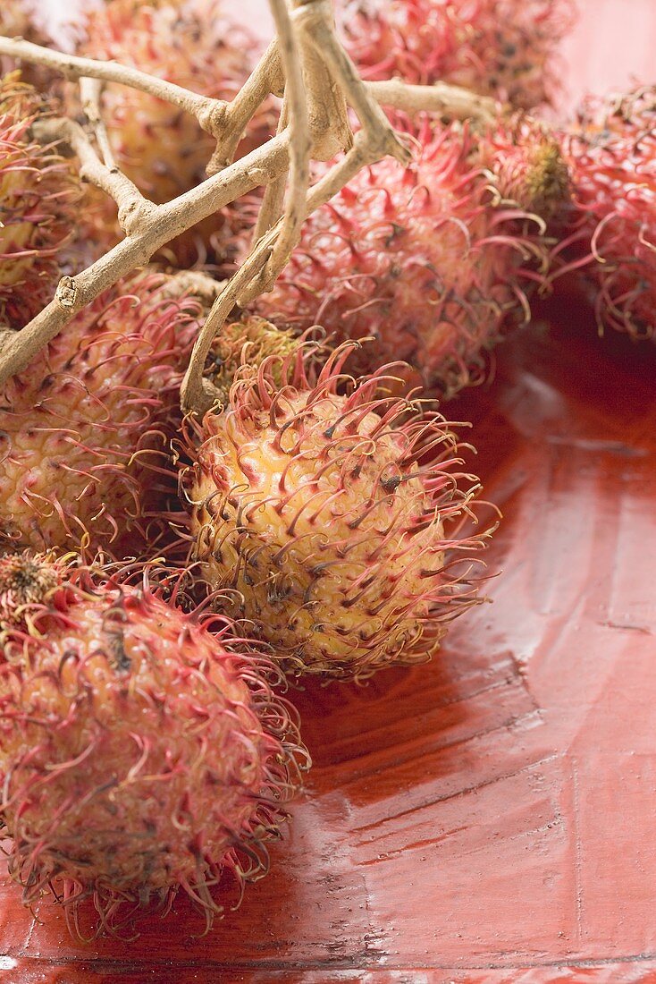 Several rambutans