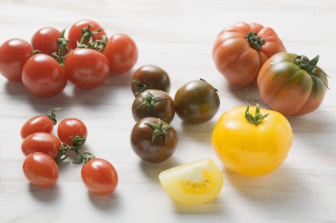 Various types of tomatoes