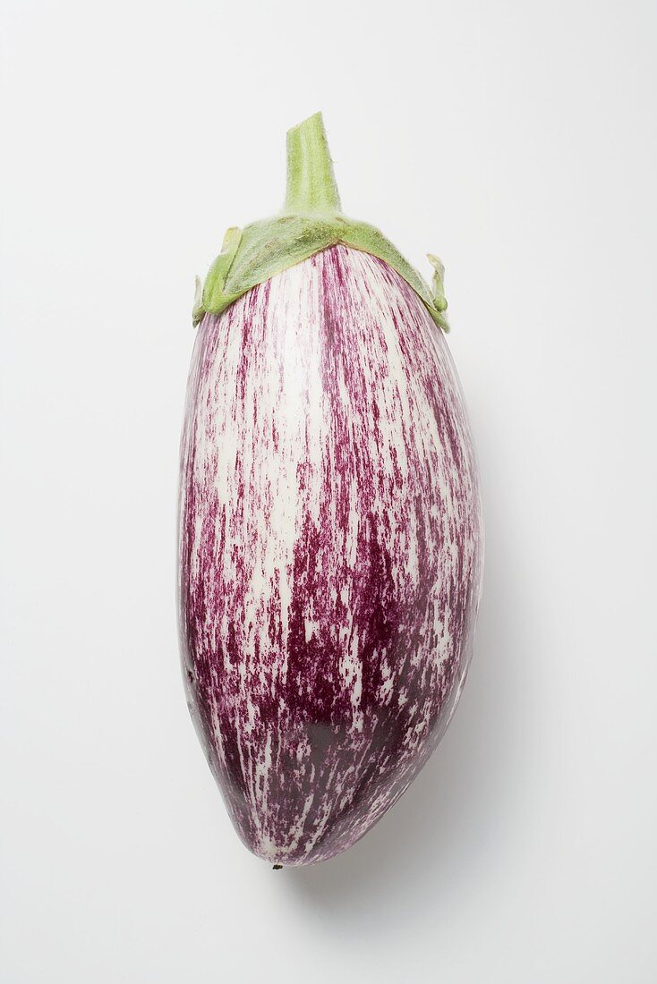 Violett-weiss gestreifte Aubergine