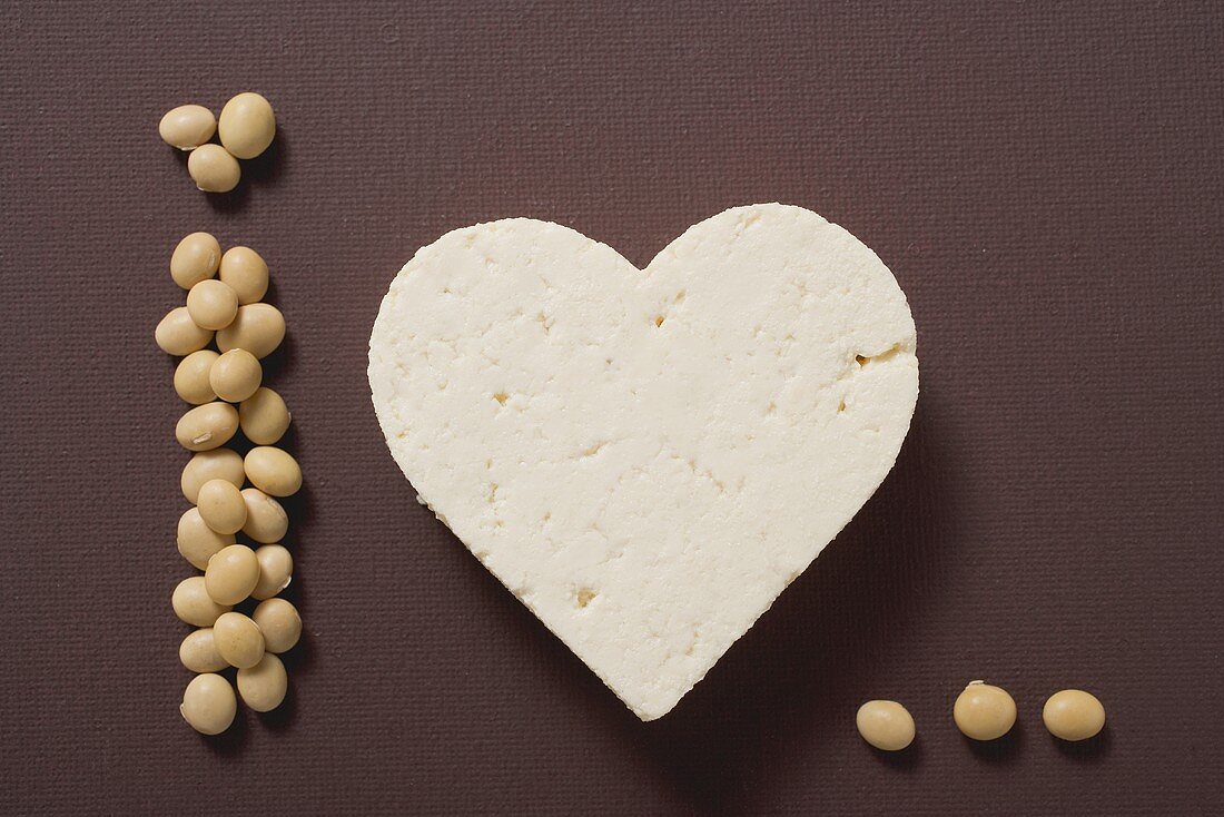 Tofu heart and soya beans