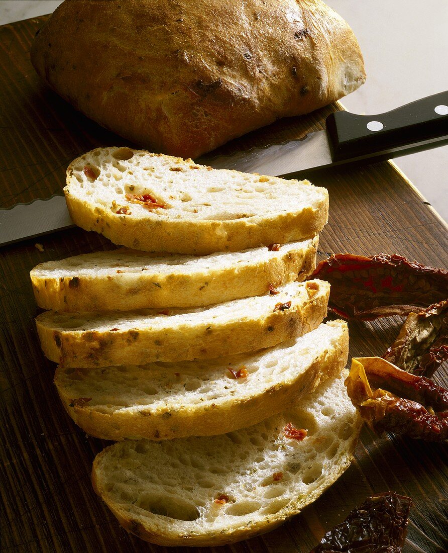 Ciabatta mit getrockneten Tomaten