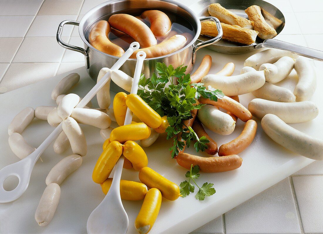 Sausages for boiling and frying