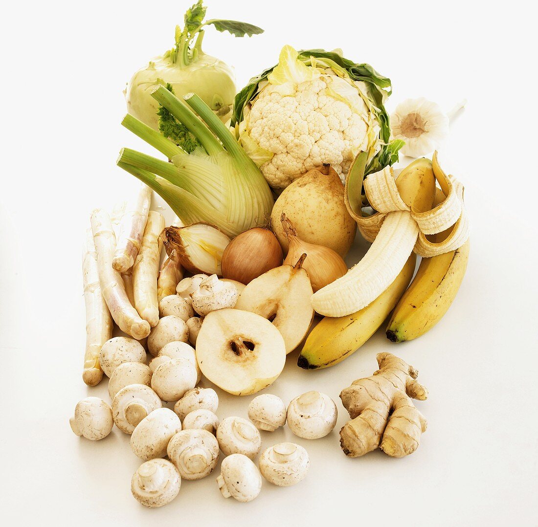 Five-a-day: white fruit and vegetables