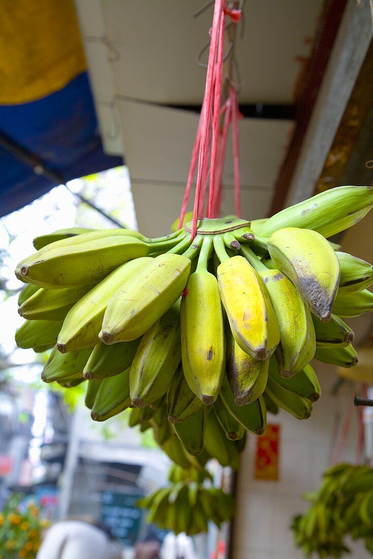 Bananen auf einem Markt in Guangzhou (China)